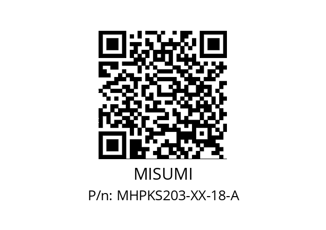   MISUMI MHPKS203-XX-18-A