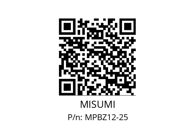   MISUMI MPBZ12-25