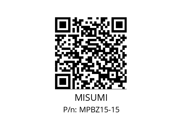   MISUMI MPBZ15-15