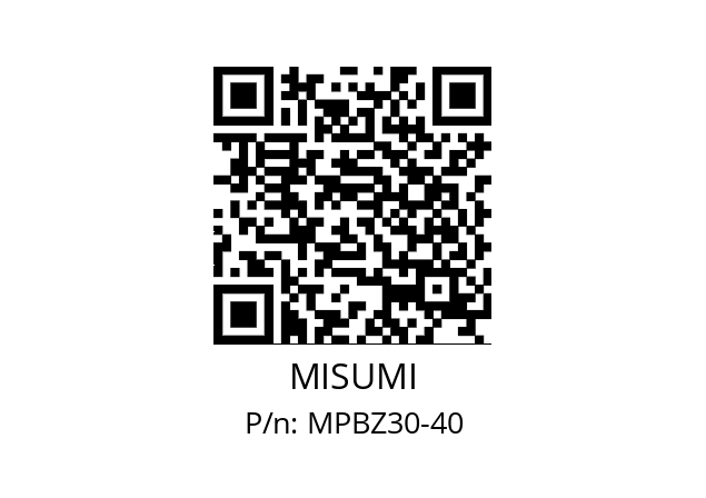   MISUMI MPBZ30-40