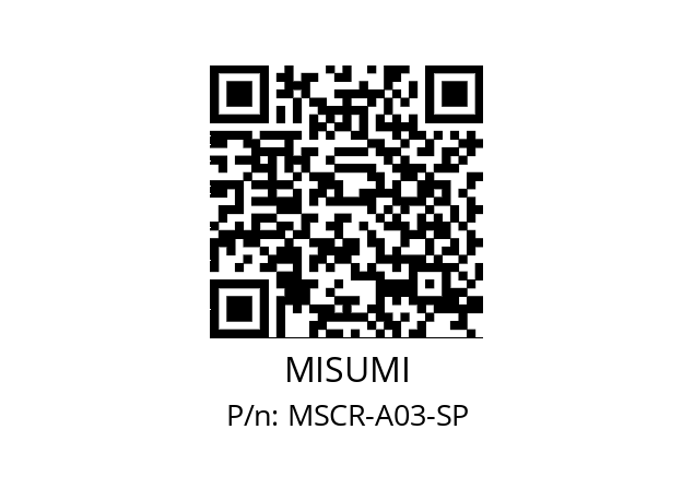   MISUMI MSCR-A03-SP