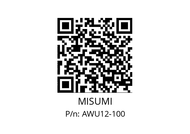   MISUMI AWU12-100