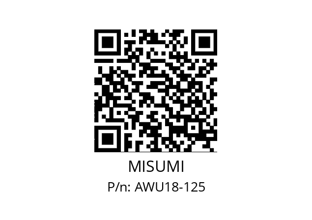   MISUMI AWU18-125