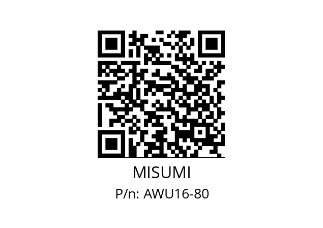   MISUMI AWU16-80