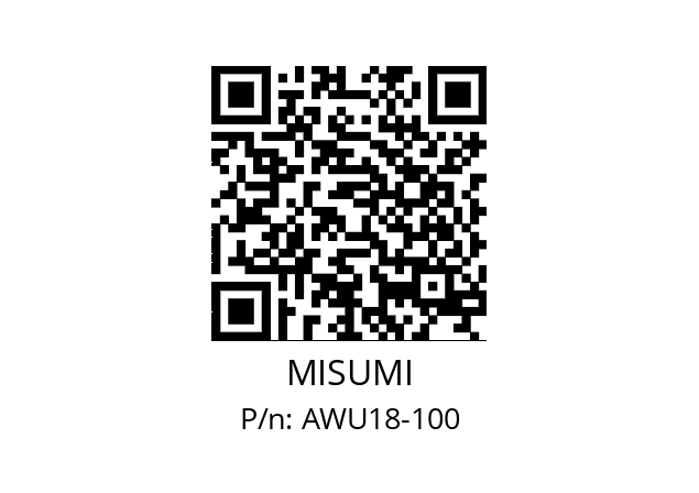   MISUMI AWU18-100