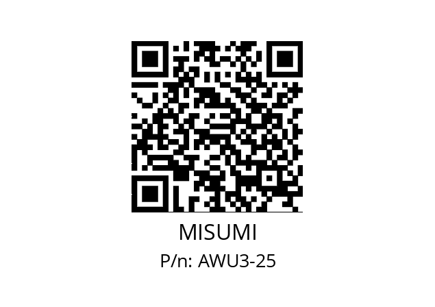   MISUMI AWU3-25