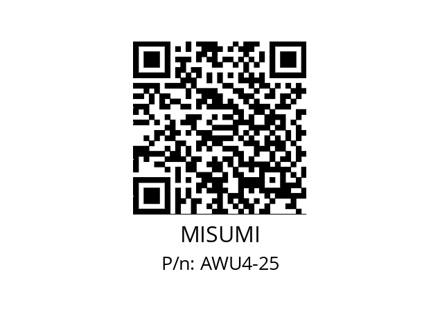   MISUMI AWU4-25