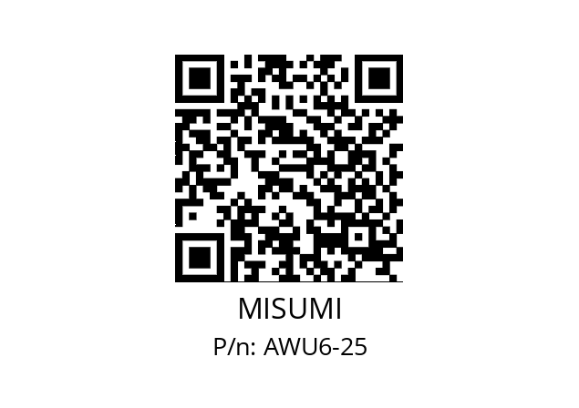   MISUMI AWU6-25