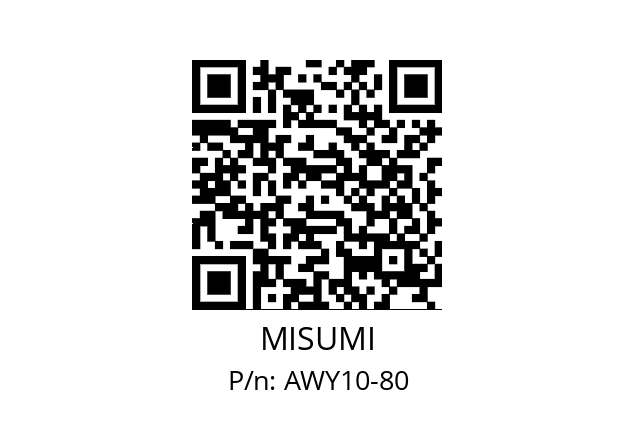   MISUMI AWY10-80