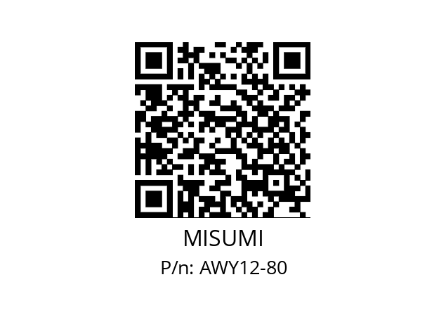   MISUMI AWY12-80