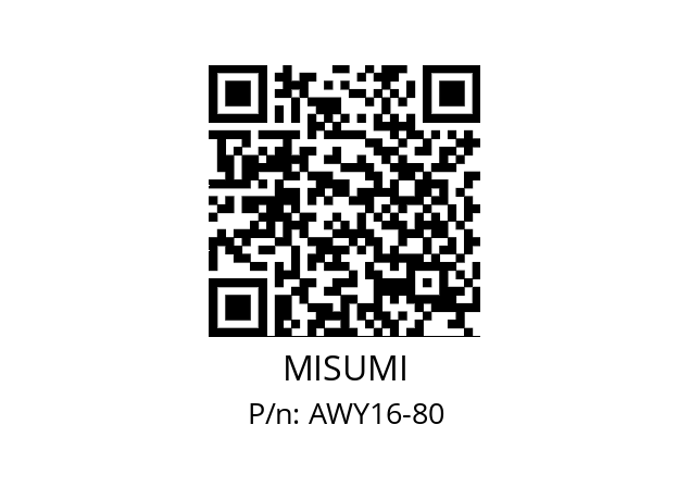   MISUMI AWY16-80