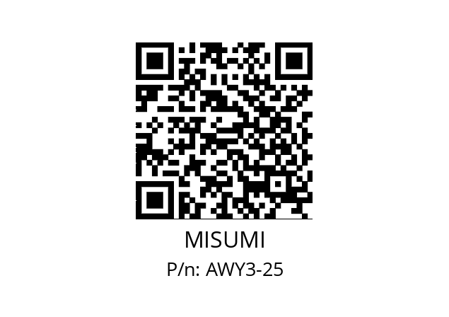   MISUMI AWY3-25