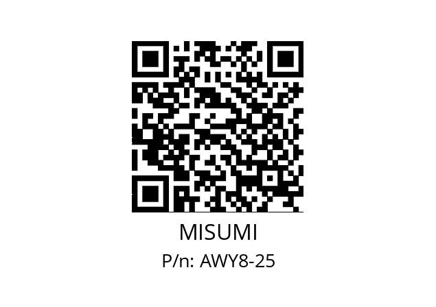   MISUMI AWY8-25