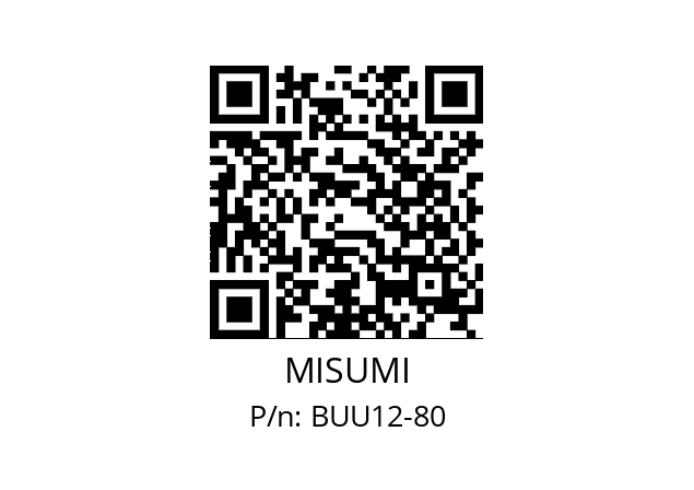   MISUMI BUU12-80