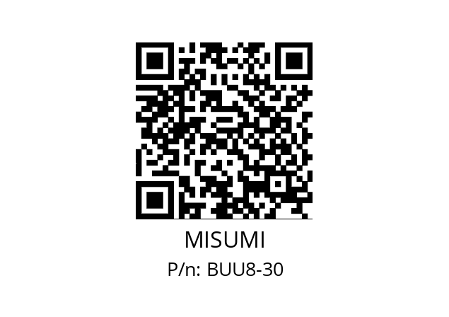   MISUMI BUU8-30