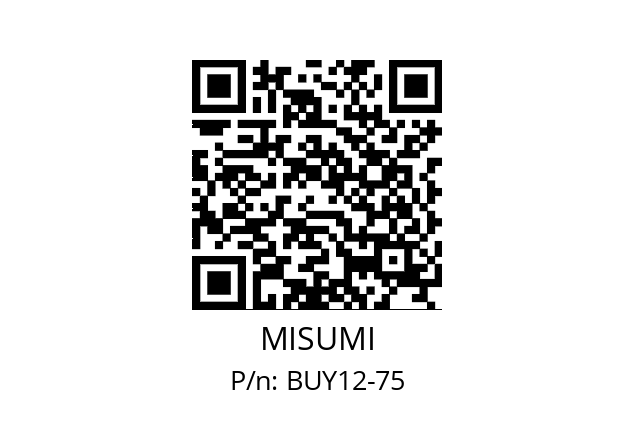   MISUMI BUY12-75