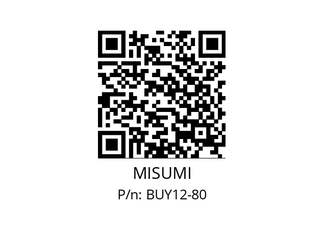   MISUMI BUY12-80