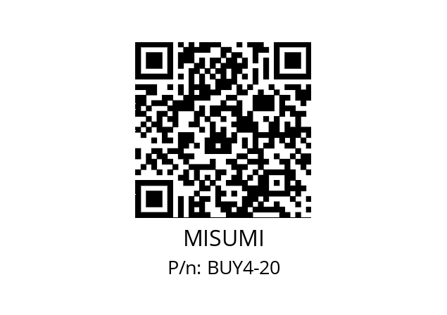   MISUMI BUY4-20