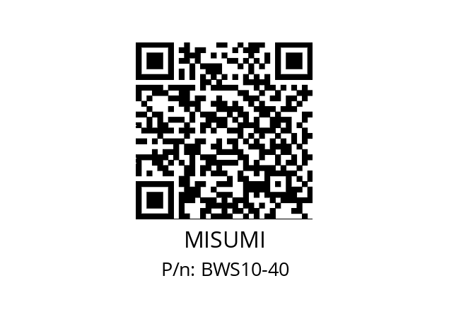   MISUMI BWS10-40