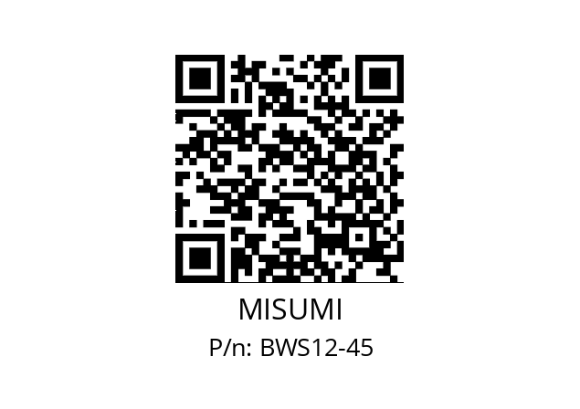   MISUMI BWS12-45