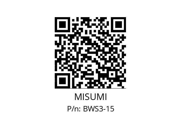   MISUMI BWS3-15