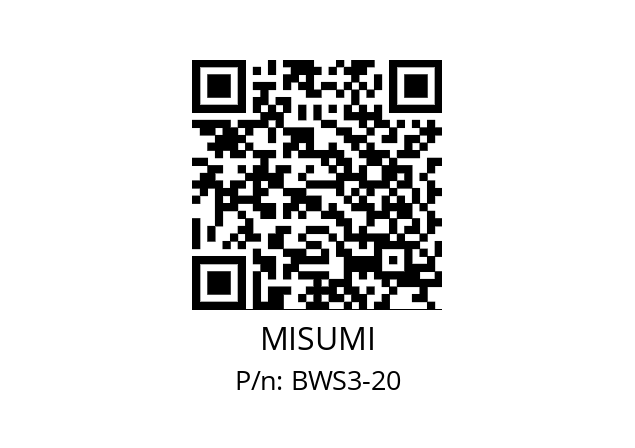   MISUMI BWS3-20