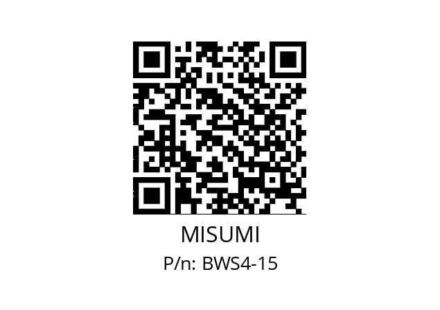   MISUMI BWS4-15