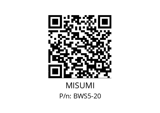   MISUMI BWS5-20