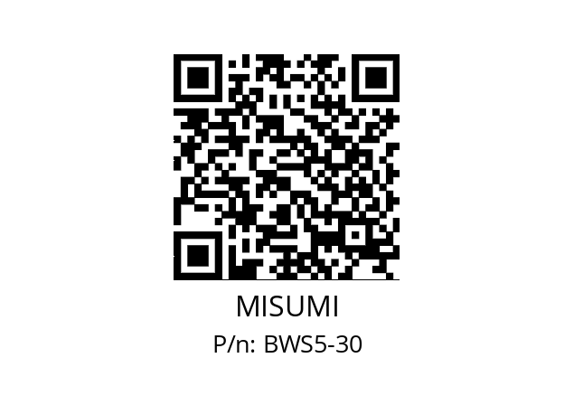   MISUMI BWS5-30