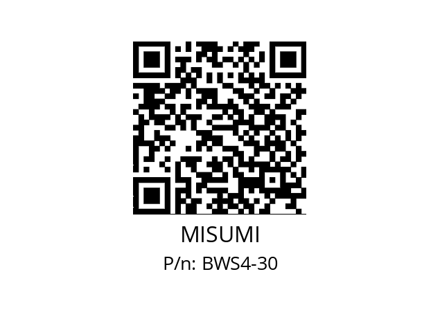   MISUMI BWS4-30