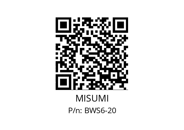   MISUMI BWS6-20