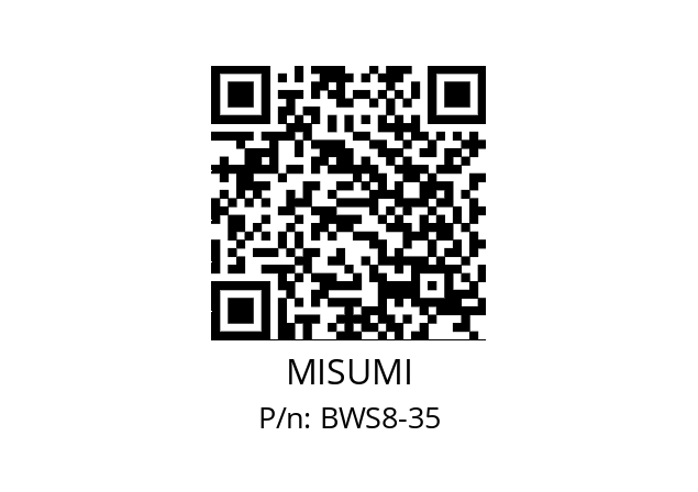   MISUMI BWS8-35