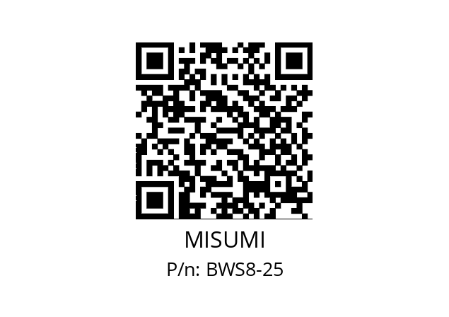   MISUMI BWS8-25