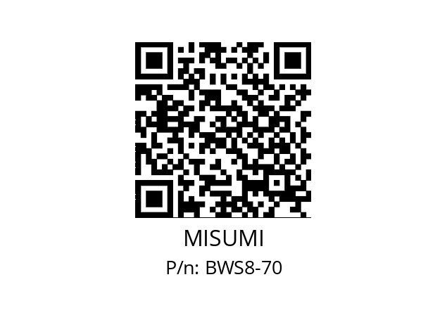   MISUMI BWS8-70