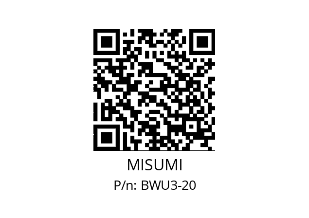   MISUMI BWU3-20