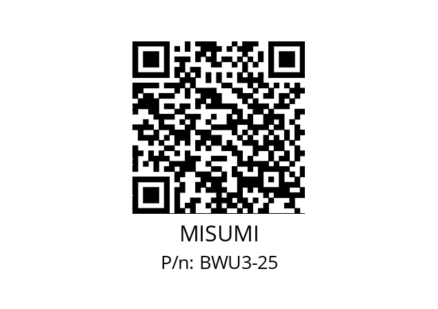   MISUMI BWU3-25