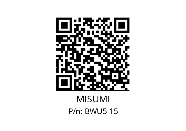   MISUMI BWU5-15