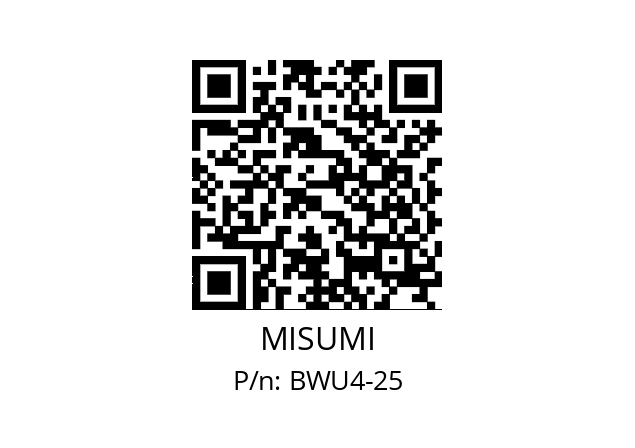   MISUMI BWU4-25