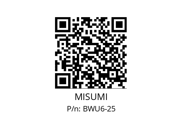   MISUMI BWU6-25