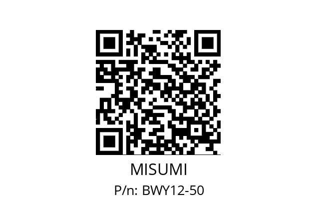   MISUMI BWY12-50