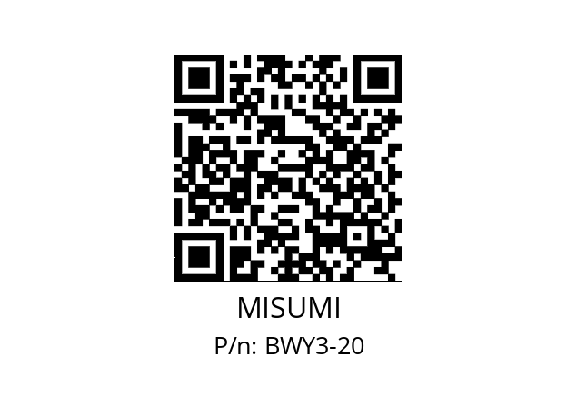   MISUMI BWY3-20