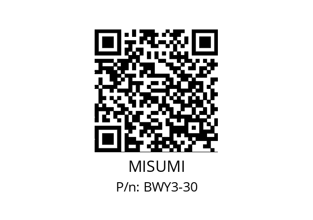   MISUMI BWY3-30