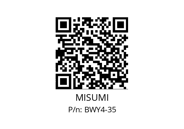   MISUMI BWY4-35