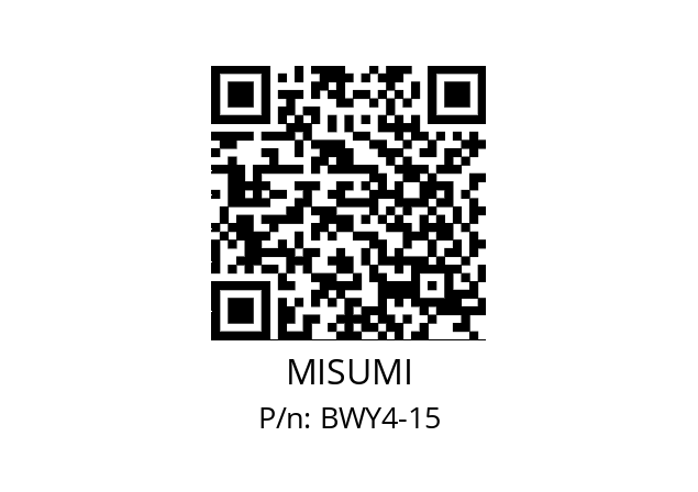   MISUMI BWY4-15