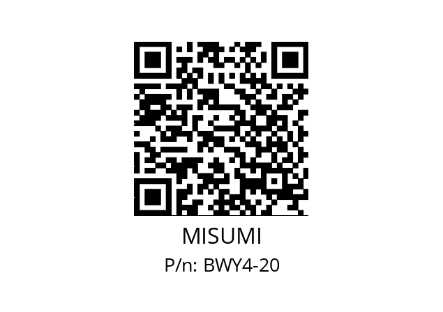   MISUMI BWY4-20