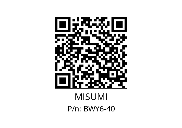   MISUMI BWY6-40