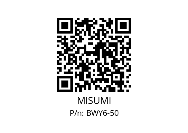   MISUMI BWY6-50