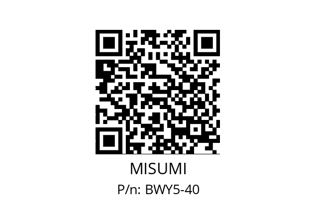   MISUMI BWY5-40