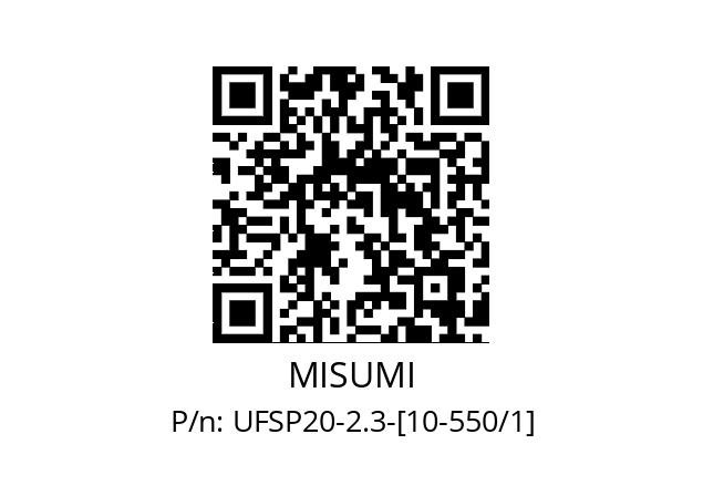   MISUMI UFSP20-2.3-[10-550/1]