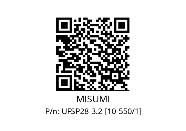   MISUMI UFSP28-3.2-[10-550/1]